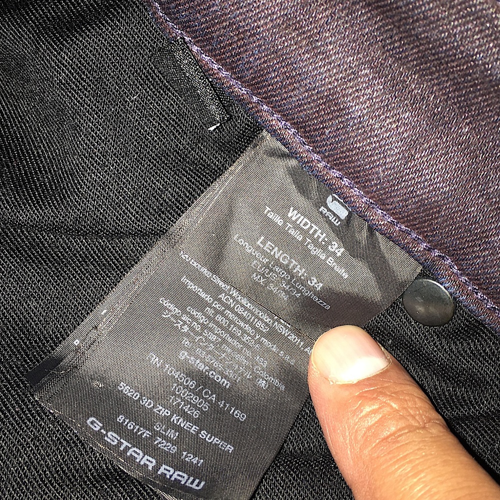 G-STAR RAW • Wax Denim Jeans (Purple/Maroon)